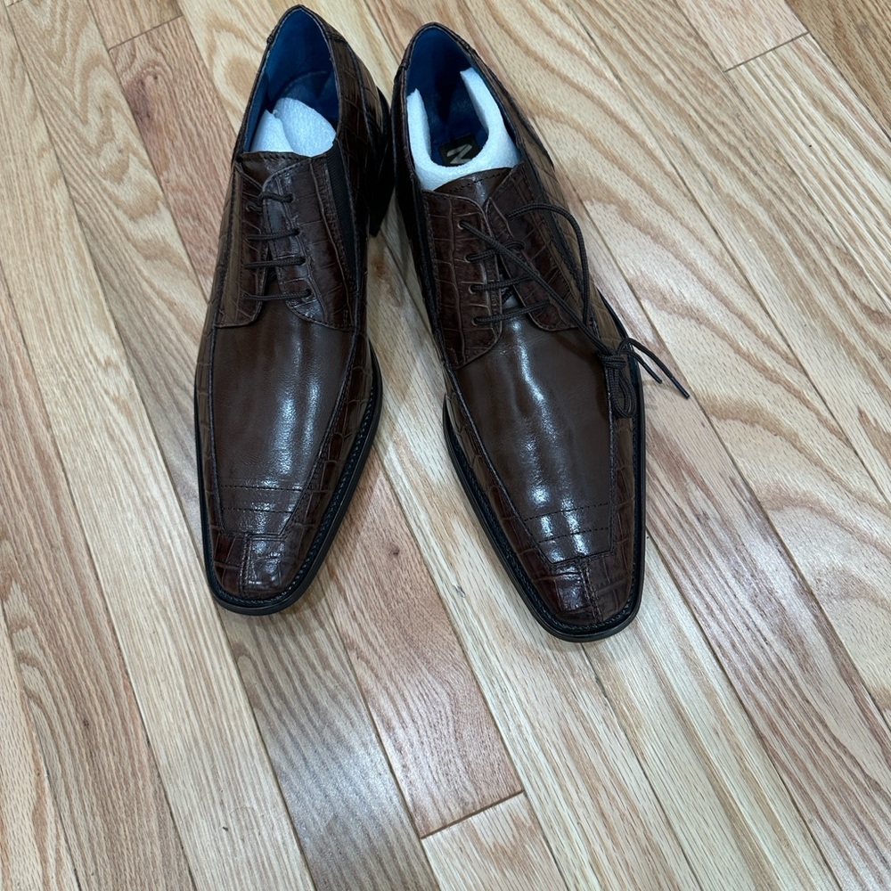 Elegant Brown Leather Derby Shoes